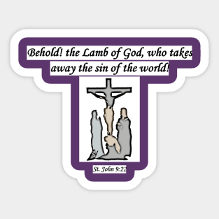 Behold The Lamb Sticker